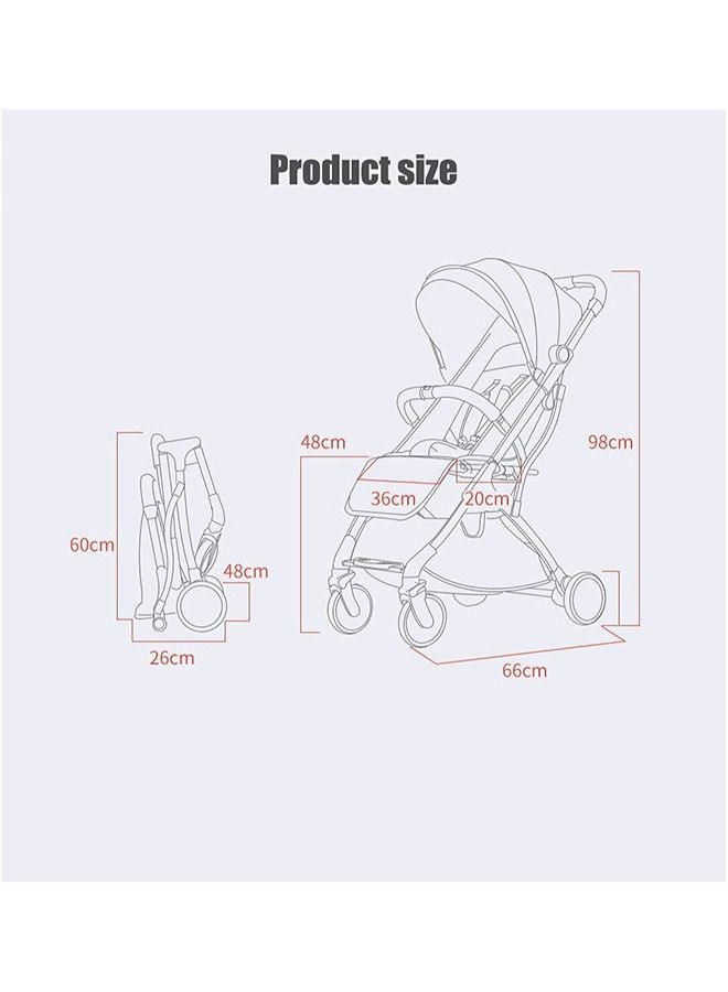 GT-Wheel Portable Baby Stroller Travel Pram For Baby From 6 Months to 3 Years old  - Image 3