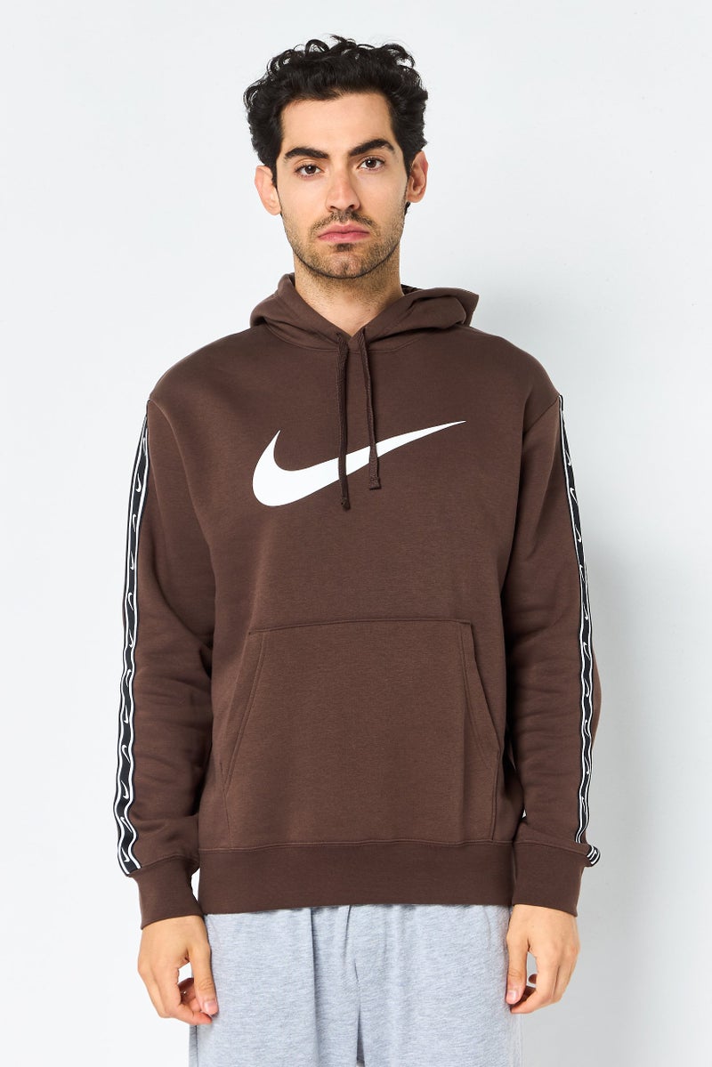 Nike Men Sportswear Fit Long Sleeve Outdoor Hoodie, Coffee Brown - Image 1