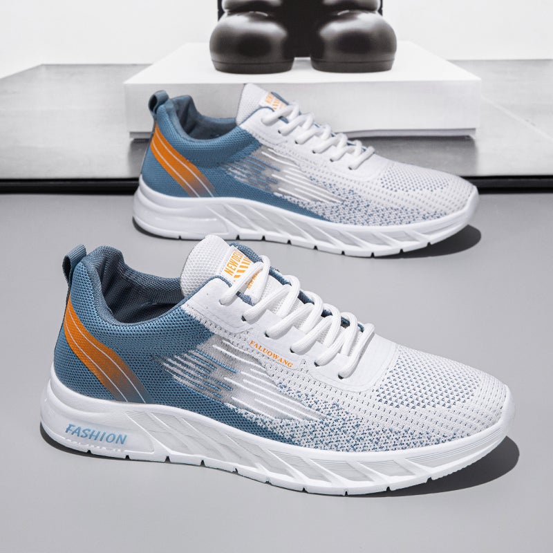 Men'S Shoes Breathable Mesh Mesh Shoes Running Sports Men'S Casual Work Work Safety Shoes - Image 1