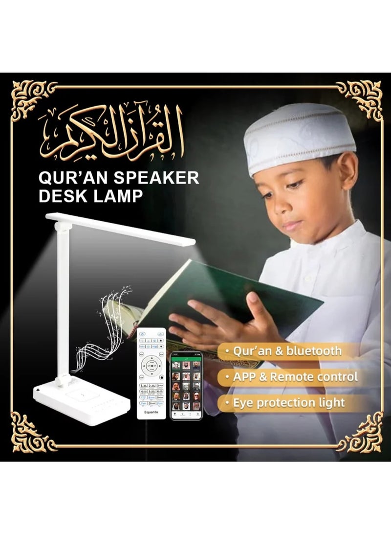 Equantu CRONY SQ-905 Guran Speaker Table Lamp with Soft Ambient Light & Wireless Phone Charging - Image 4