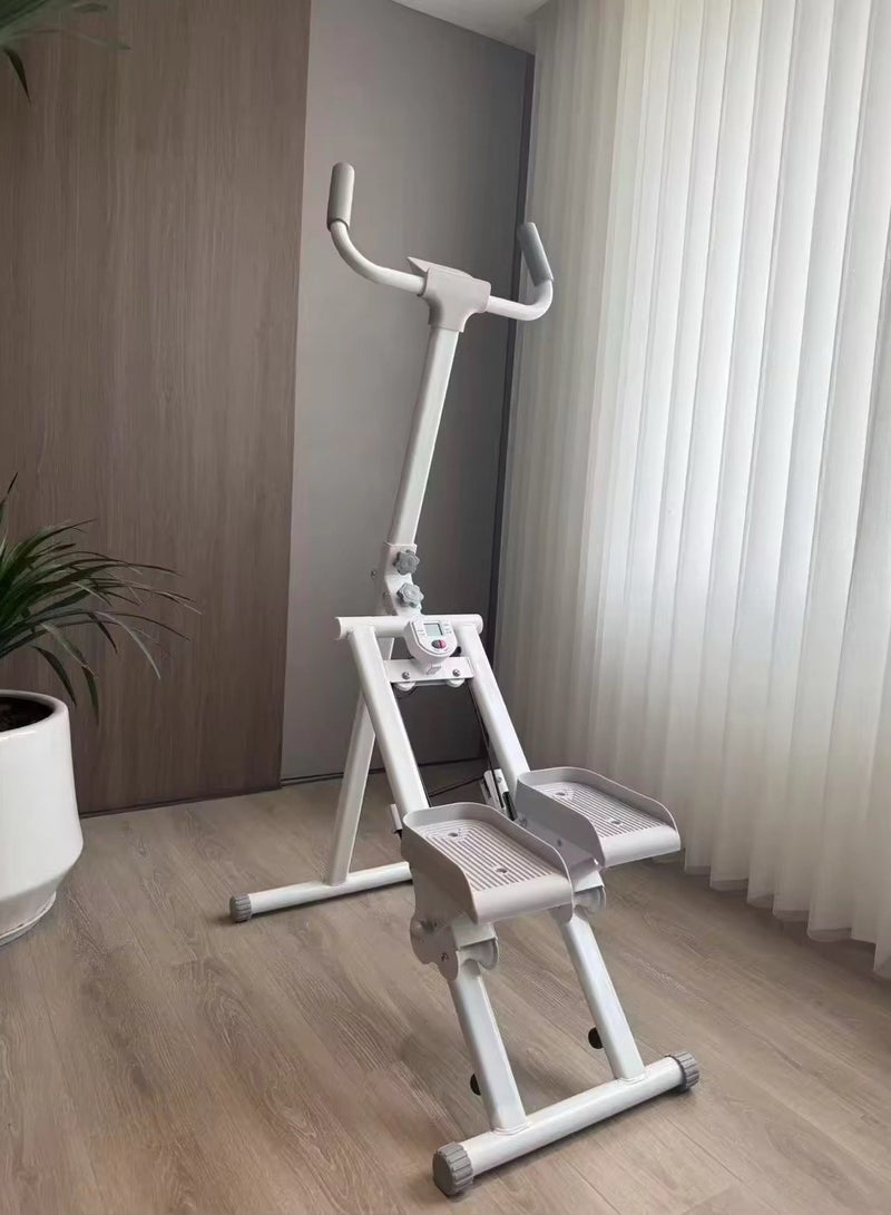Generic 150KG Vertical Climbing Machine Foldable Vertical Cardio Exercise Machine Stair Climbing Exercise Machine for Home Gym Full Body Workout Adjustable Handlebar  - Image 2
