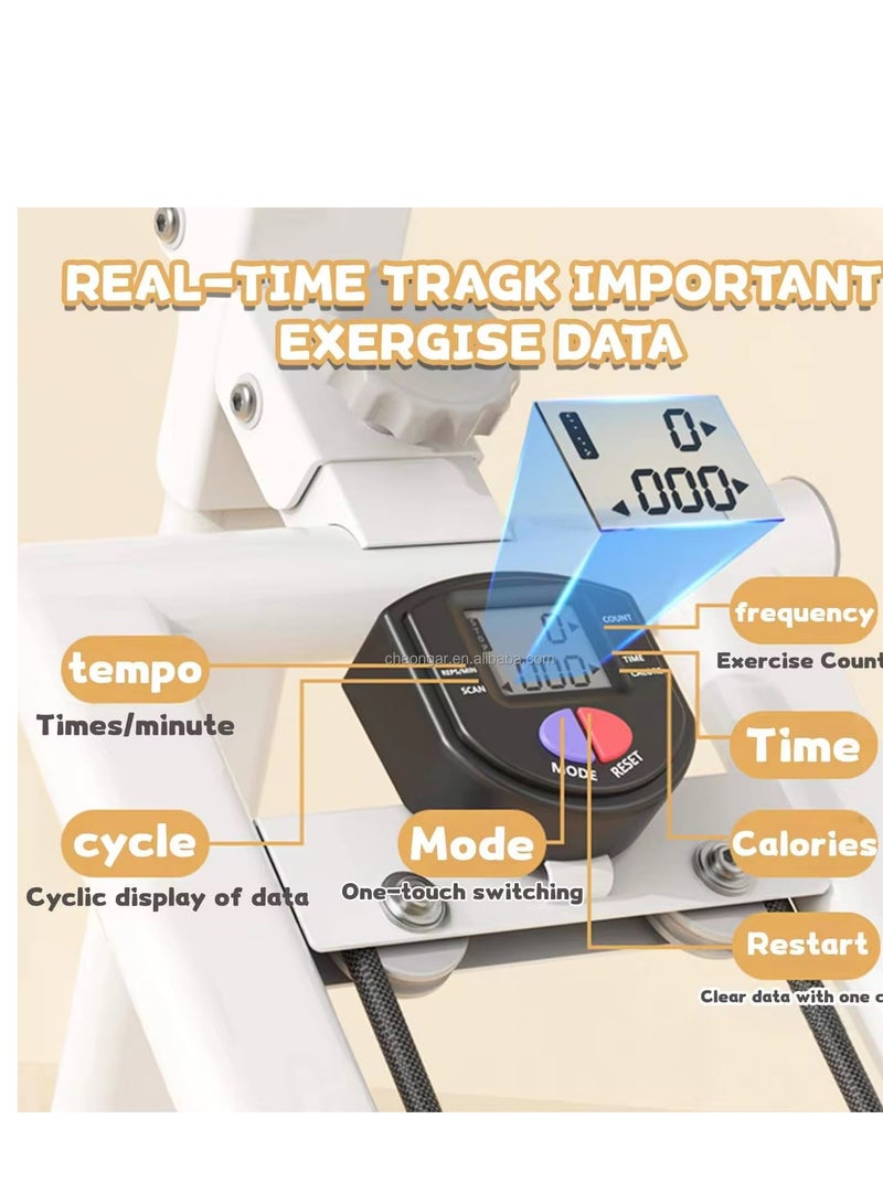 RH R&H Climbing Machine Foldable Vertical Cardio Exercise Machine Stair Climbing Exercise for Home Gym Full Body Workout Adjustable Handlebar - Image 2