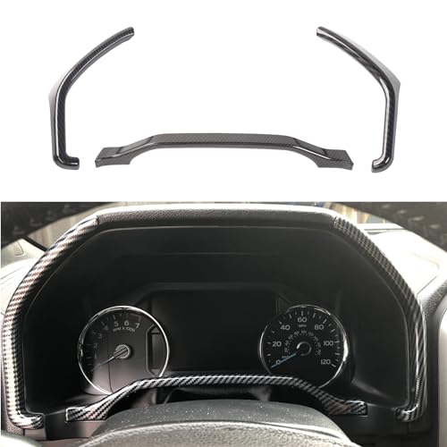 Keptrim for F150 ABS Carbon Fiber Dashboard Center Console Dash Board Trim for 2015-2020 Ford F150, 2017-2020 F250 F350, 3pcs - Image 4