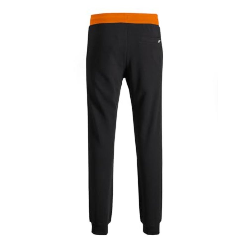 Sports trousers for gym and casual wear, cotton blend, black, soft and stretchy - Image 2