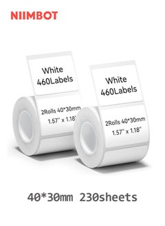 White 40*30mm 2rolls