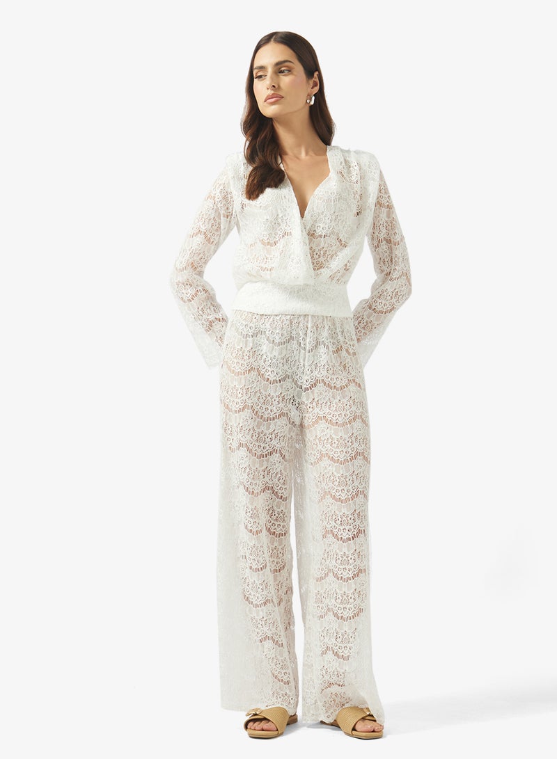 ELLA Crochet Cowl Top & Pant Set - Image 1