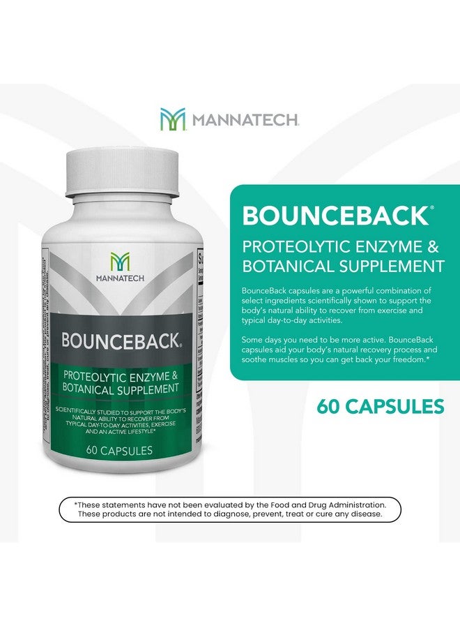Mannatech BounceBack by Mannatech with Proteolytic Enzyme Blend, Phytosterol Blend and Turmeric Extract Supports Optimal Joint & Cartilage Health, 60 Capsules - Image 3
