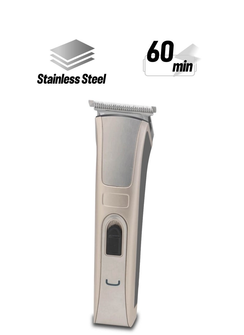 Clikon Clikon Rechargeable Hair Clipper with Razor Sharp Stainless Steel Blades, 60 Minutes Working Time, 2 Years Warranty, Silver and Black - CK3220  - Image 1