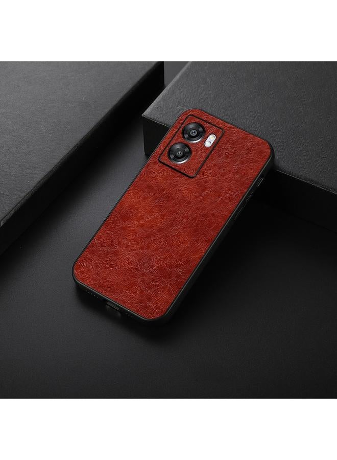 اس-توب جراب لهاتف OPPO A57 5G جراب هاتف من البولي يوريثان بنقشة حصان مجنون مع ثقوب دقيقة - Image 2