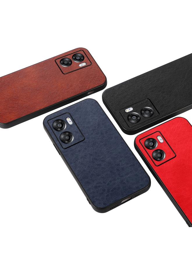 اس-توب جراب لهاتف OPPO A57 5G جراب هاتف من البولي يوريثان بنقشة حصان مجنون مع ثقوب دقيقة - Image 4