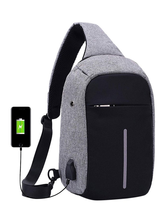 Anti-Theft Backpack Grey/Black - Image 1
