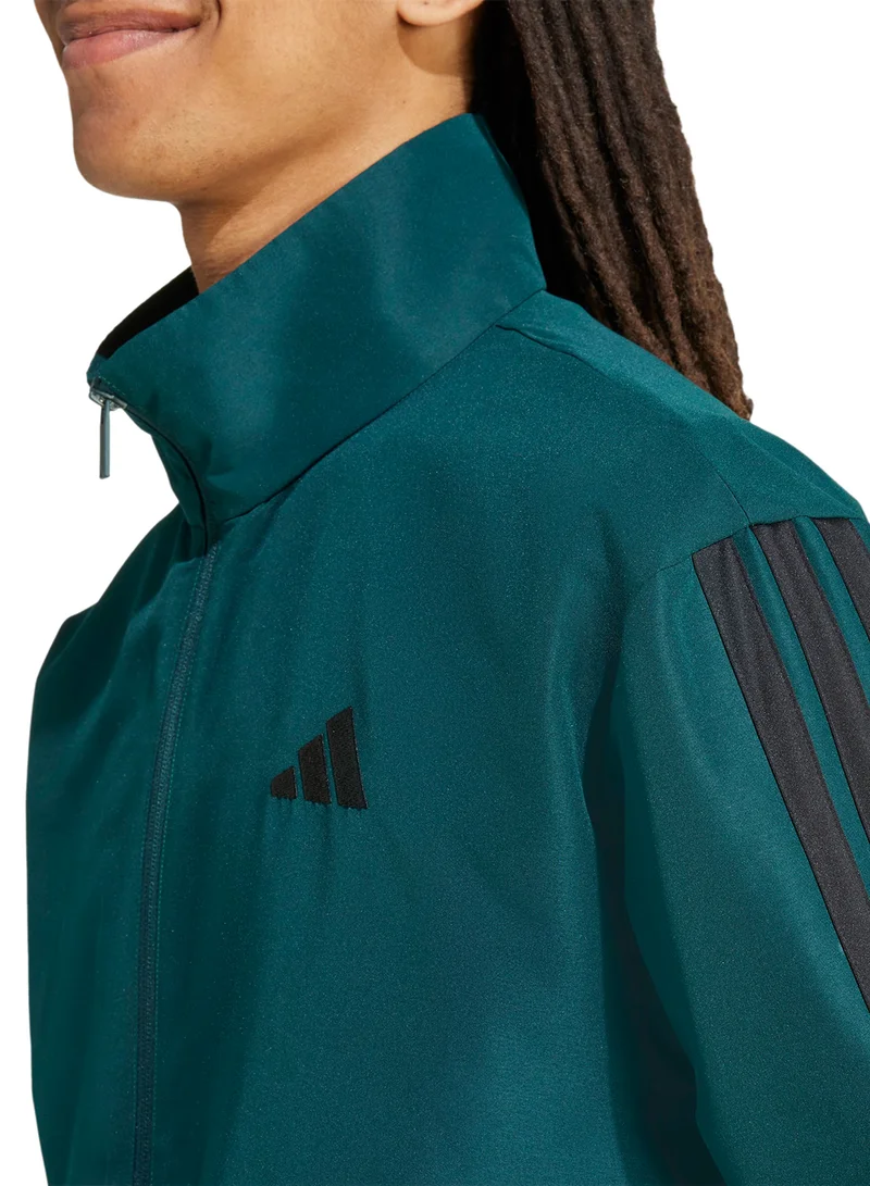 adidas بدلة رياضية منسوجة بثلاث خطوط