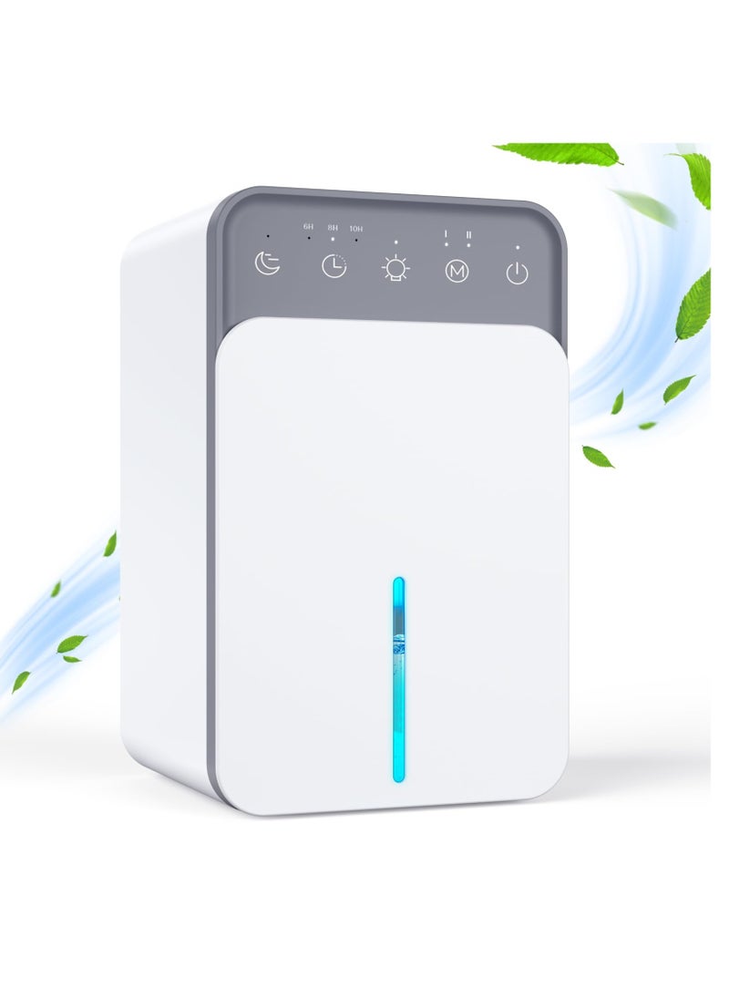 XiuWoo Dehumidifiers for Home, 1500ml, Super Quiet, Auto Shut-Off, Small Dehumidifier with 7 Colour LED, Portable Low Energy Dehumidifiers for Drying Clothes,Dehumidifier for Bedroom, Kitchen, Bathroom  - Image 1