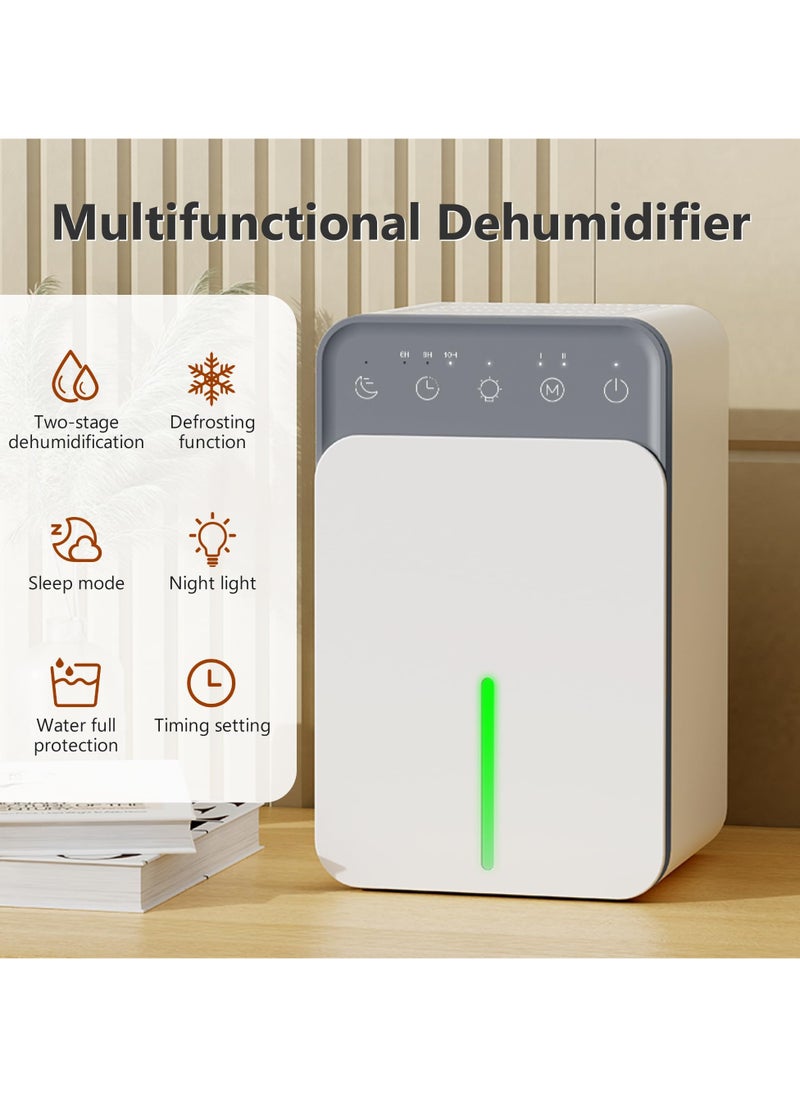 XiuWoo Dehumidifiers for Home, 1500ml, Super Quiet, Auto Shut-Off, Small Dehumidifier with 7 Colour LED, Portable Low Energy Dehumidifiers for Drying Clothes,Dehumidifier for Bedroom, Kitchen, Bathroom  - Image 2
