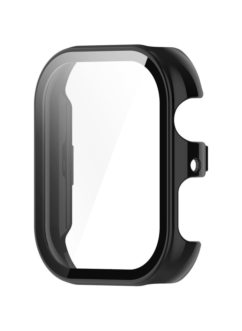 Case for Honor Connect ROSSINI 2i Hard PC + Tempered Screen Film Integrated Dust-Proof Watch Cover Compatible with Honor Connect ROSSINI 2i (Black) - Image 2