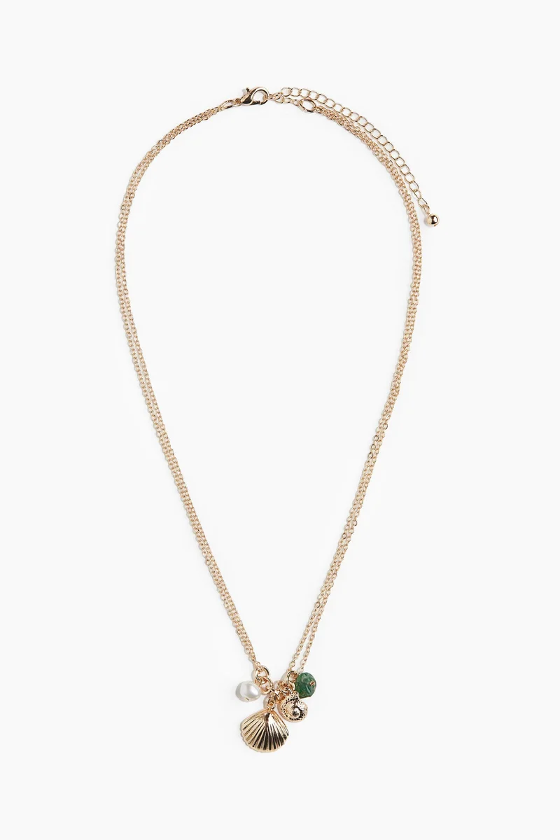 H&M Two-strand pendant necklace
