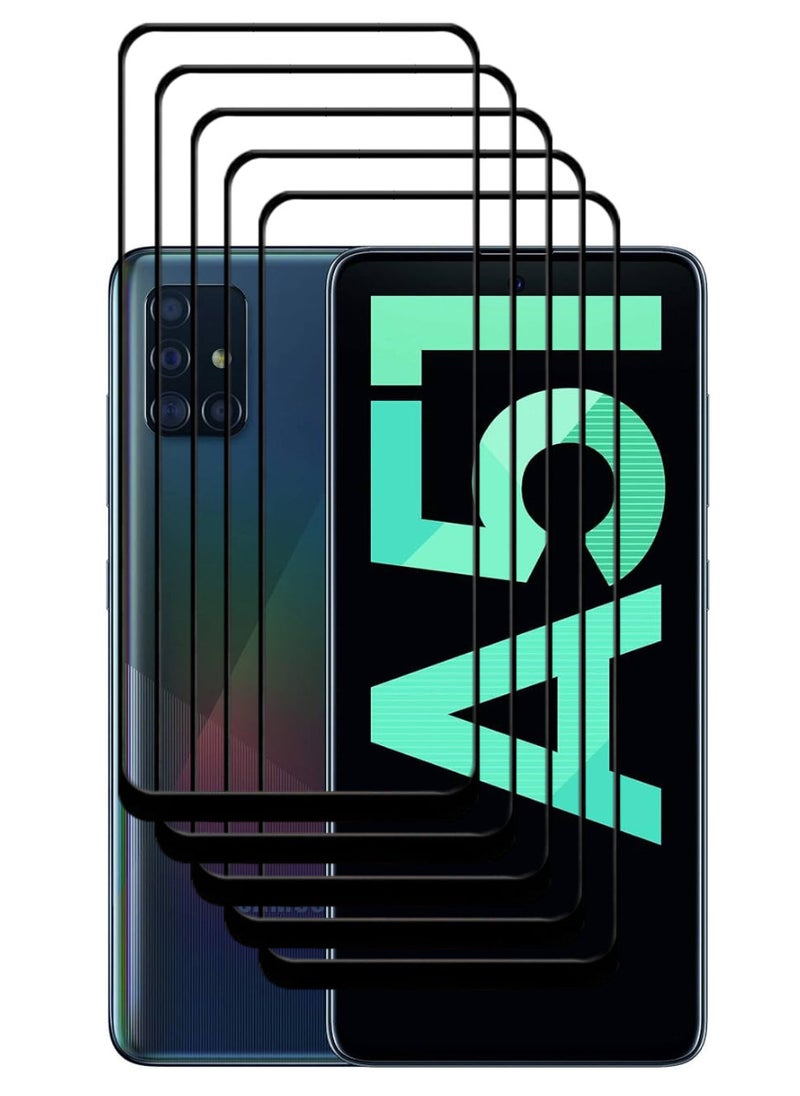 ACLIX 5 Pieces Antistatic ESD Dustproof Premium Quality High Definition Tempered Glass Screen Protector Designed For Samsung Galaxy A51 - Image 1