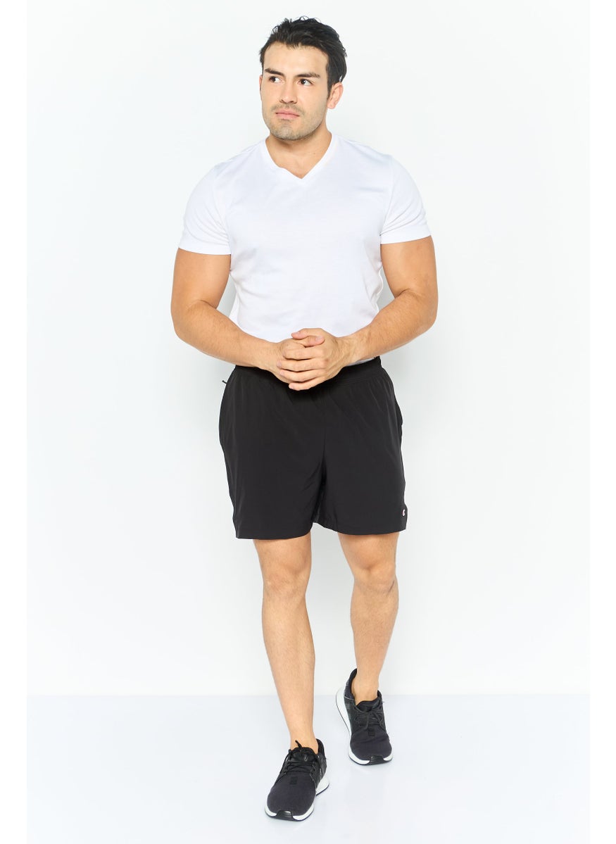 Champion Men Sportswear Fit Brand Logo Short, Black  - Image 3