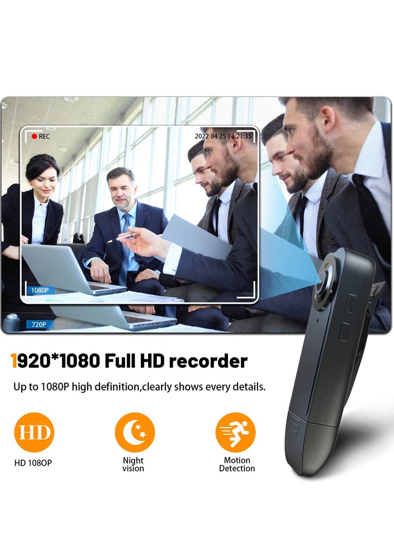 SYOSI Mini Camera, 1000mA Mini Nanny Cam 1080p Hidden Body Camera with Night Vision 4h Auto Overwrite for Personal Civilians, Police Law Enforcement - Image 5