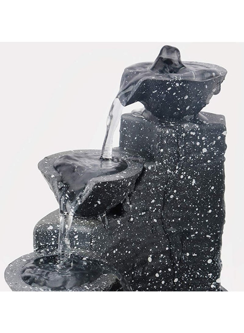 Tabletop Fountain Creative Small Water Fountain Decor Zen Meditation Fountain Tabletop Water Fountain for Office, Desk  - Image 3