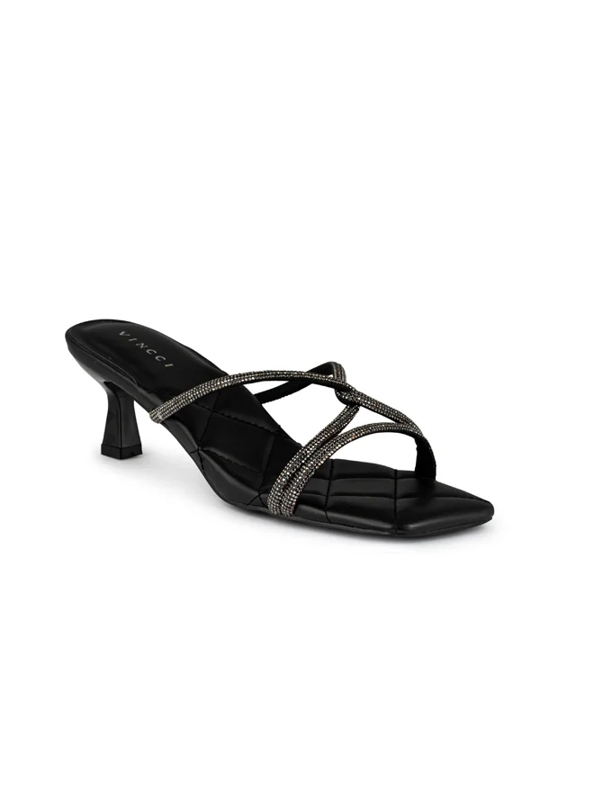 Women Multi Strap Mid Heel Sandals