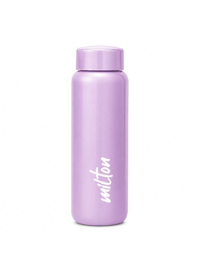 Milton Stainless Steel Water Bottle 750ml Leak Proof Lightweight Screw Cap for Ladies School College Office Daily Use Purple - Image 1