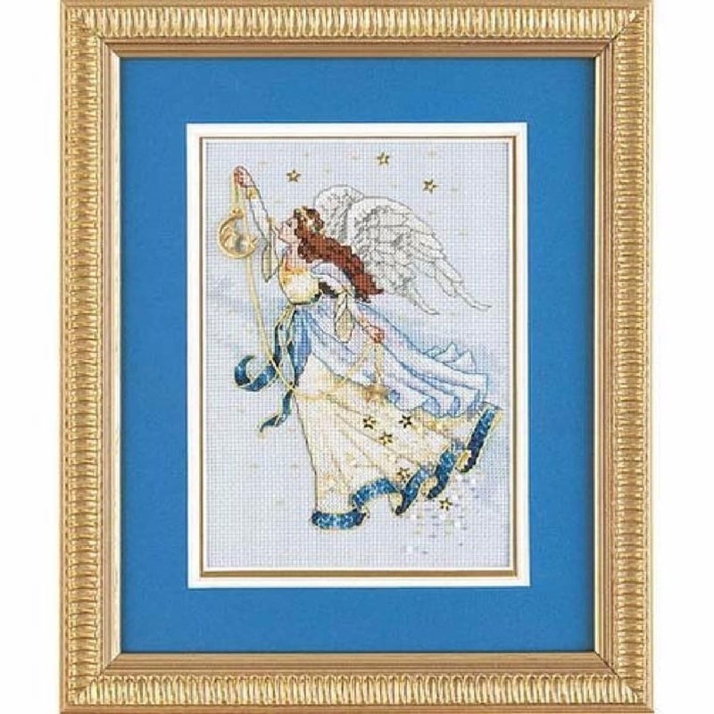 Dimensions Needlecrafts 6711 Counted Cross Stitch Twilight Angel Gold By the yard