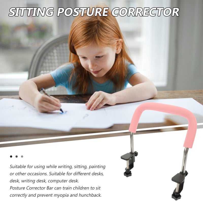 Sitting Posture Support Stand For Reading And Study Back Brace To Prevent Hunchback Pink - Image 5
