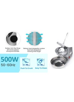 ISTARA Istara Electric Ice Crusher Machine Gola Making Machine for Home Autocut Sensor Machine 500 Watts Ice Machine Use in Homes CafesHotels Restaurants Small  - Image 4