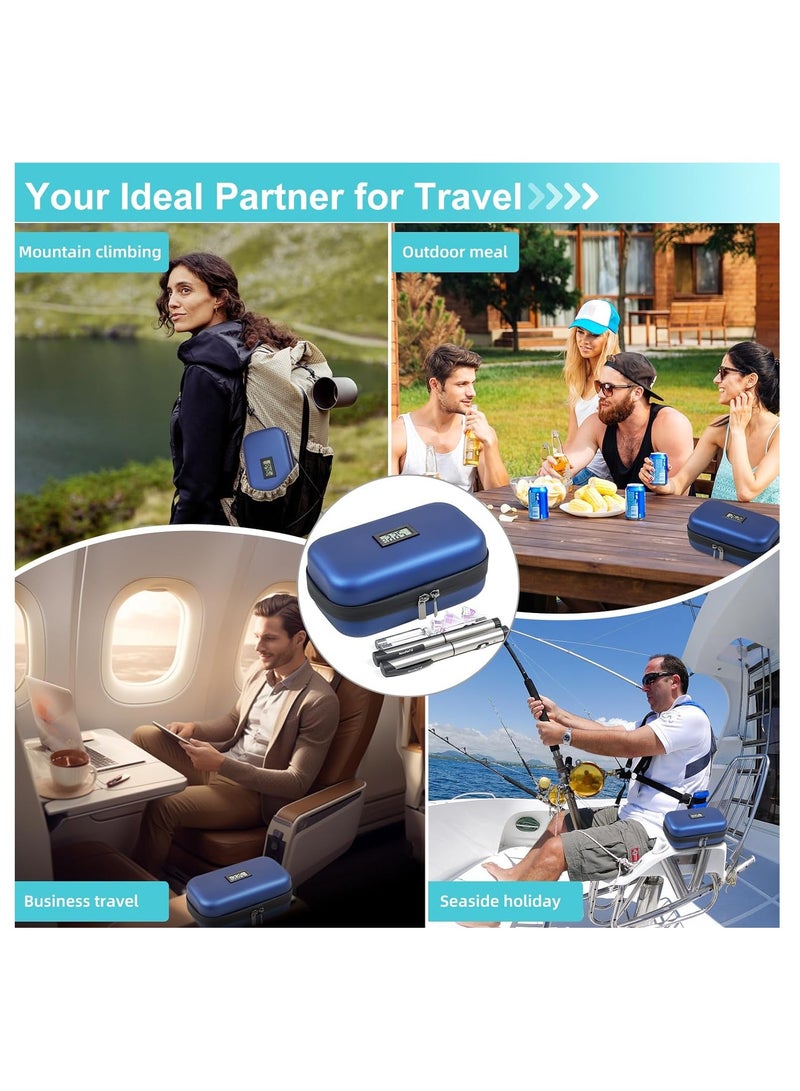 نورديك حقيبة حفظ الأنسولين، حافظة انسولين لمرضى السكر مع شاشة قياس درجة الحرارة، حقيبة أقلام الأنسولين مع عبوتين ثلج قابلة لإعادة الإستخدام، مناسبة للسفر ومحبي الأماكن الخارجية - Image 5