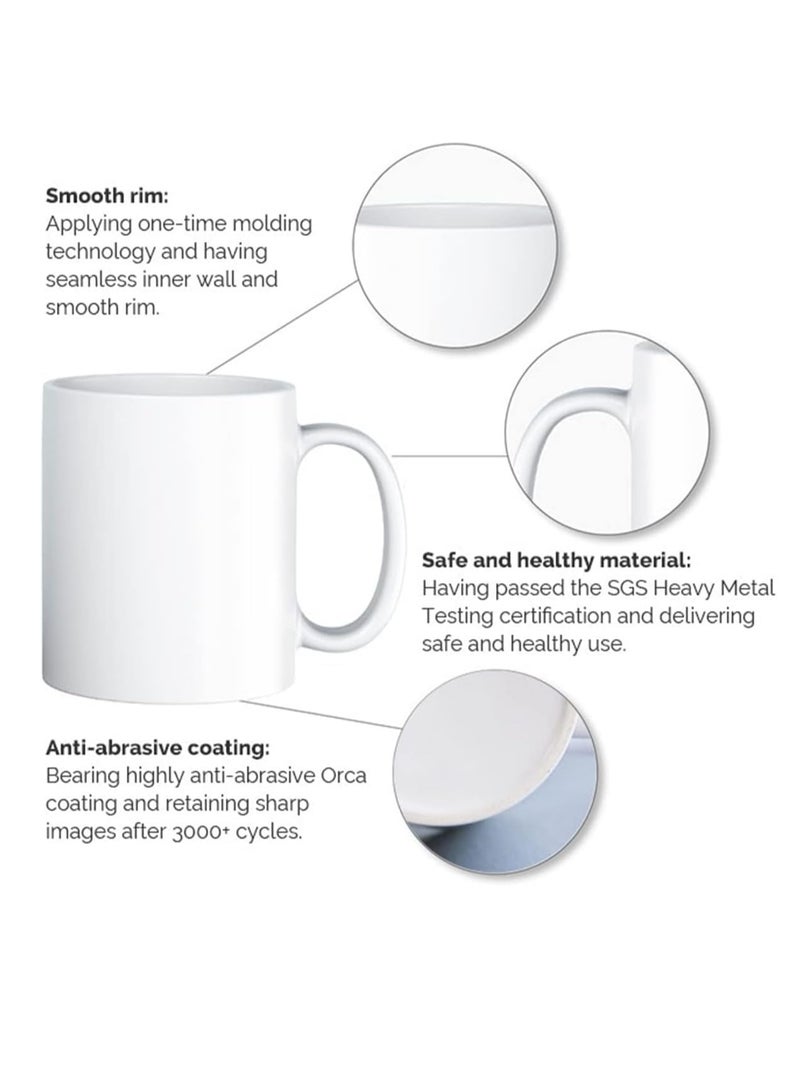 RYN® 1pc "My Love" White Ceramic Coffee Mug with Red Heart Design - Dishwasher Safe, Insulated Cup for Home & Travel - Ideal Gift for Valentine's Day, Birthdays, Christmas, Thanksgiving, Coffee Cup WHITE - Image 2