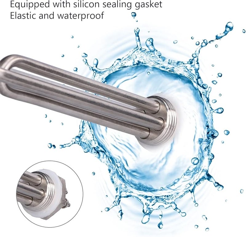 36V 1200W 1 Inch BSP Stainless Steel Waterproof Heating Tube DC Heating Rod for Kitchen Industrial Automation Equipment - Image 5