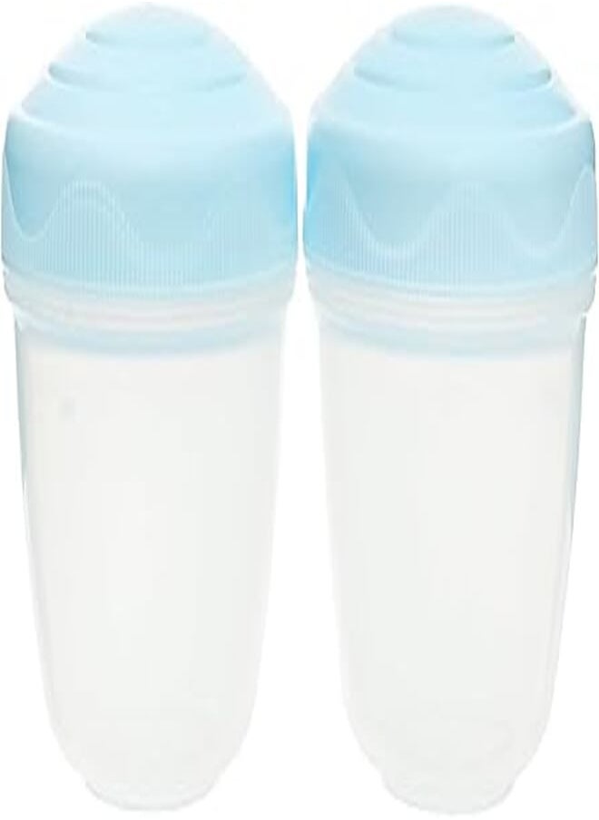 Zinnia Zinnia Zigzag Bowl 2-Pieces Set, 150 ml Capacity, Light Blue 