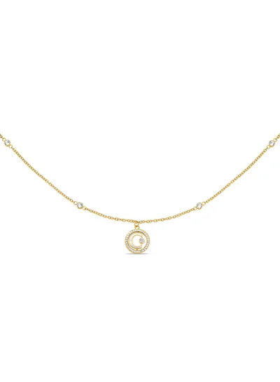 CERRUTI 1881 Cerruti 1881 Marque Necklace – Mother of Pearl & Crystal-Accented Pendant – Timeless Elegance with Vibrant Touch