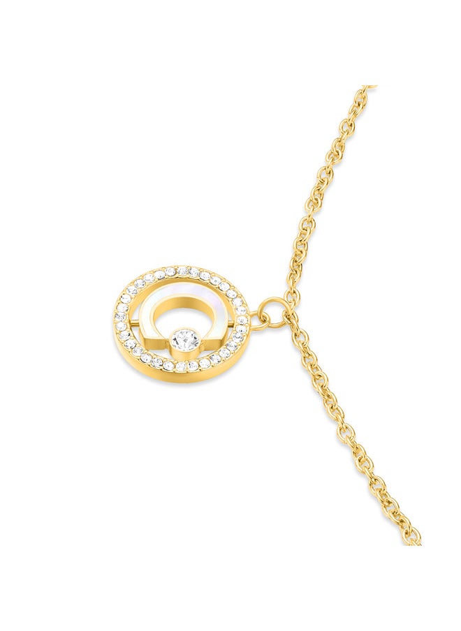 CERRUTI 1881 Cerruti 1881 Marque Necklace – Mother of Pearl & Crystal-Accented Pendant – Timeless Elegance with Vibrant Touch  - Image 2
