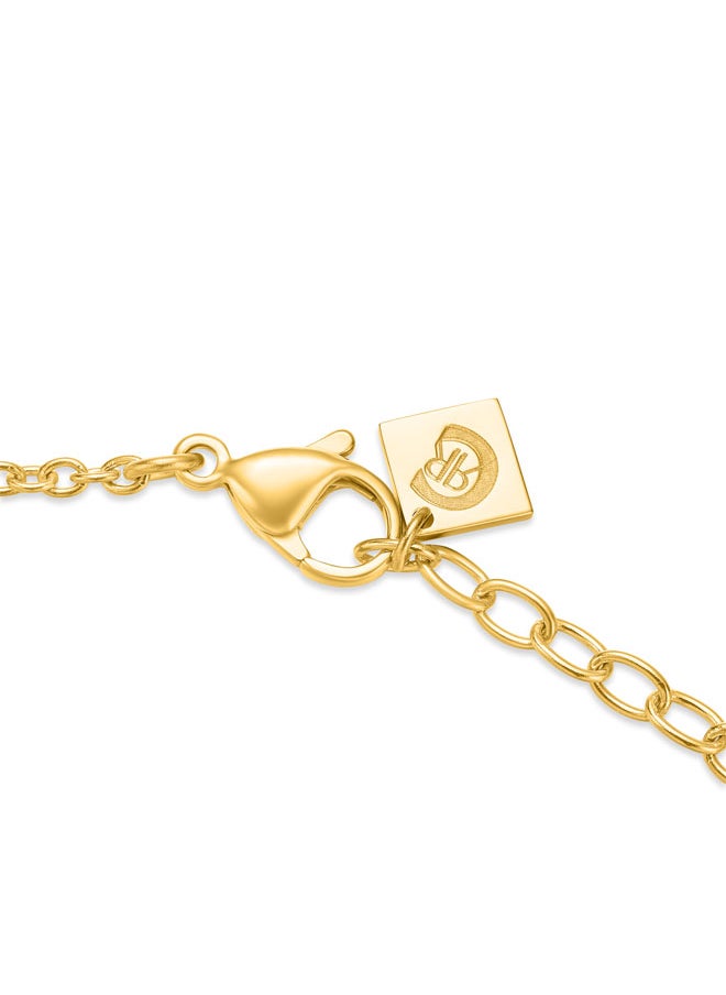 CERRUTI 1881 Cerruti 1881 Marque Necklace – Mother of Pearl & Crystal-Accented Pendant – Timeless Elegance with Vibrant Touch  - Image 3