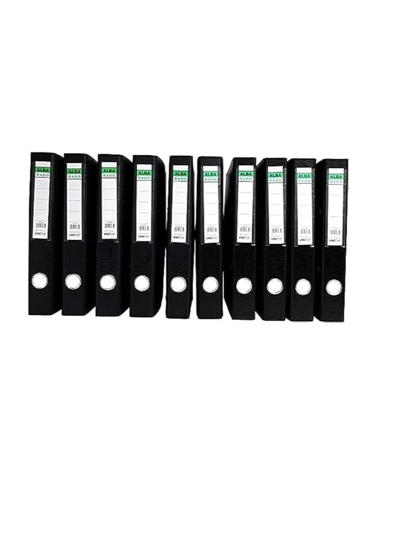 Alba Rado 20-Piece Box File Folder Set, A4 size Black  - Image 1