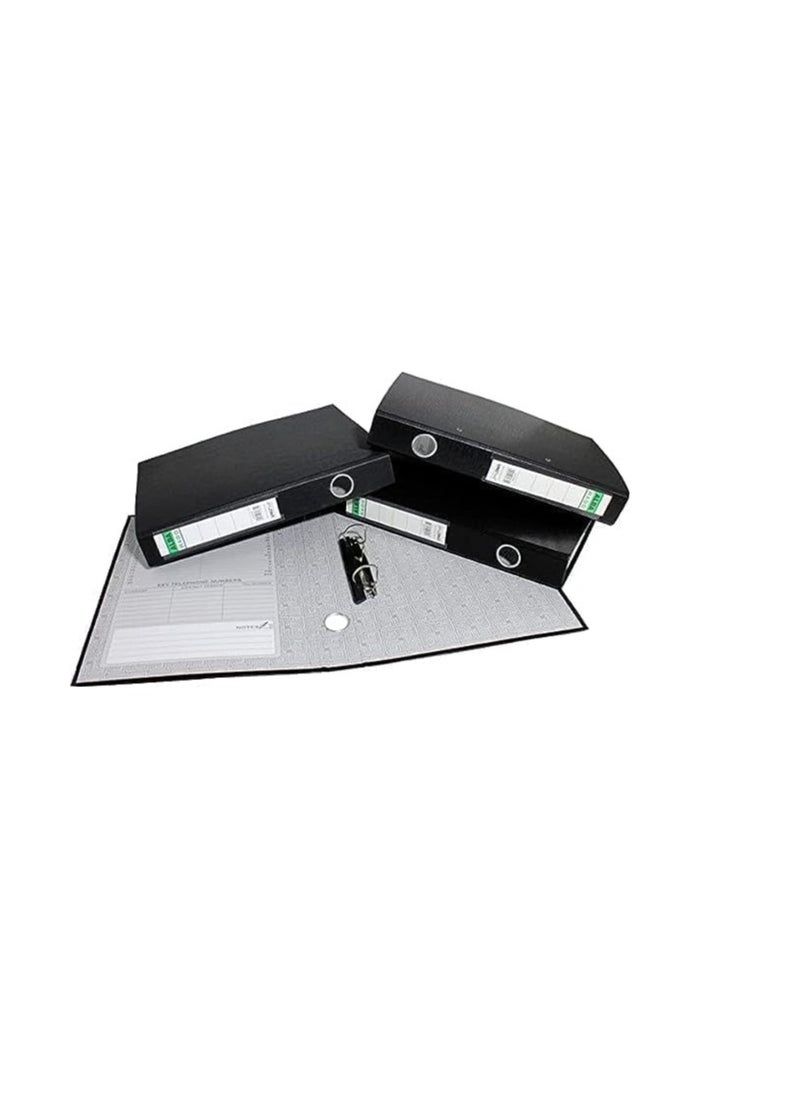 Alba Rado 20-Piece Box File Folder Set, A4 size Black  - Image 3