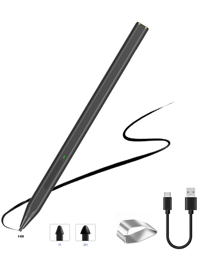 4090 Levels Stylus Pen for Microsoft Surface 3/4/5/6/7/8/9/Pro X, Surface Laptop 1/2/3/4/5, Surface Book 1/2/3, Surface Go 1/2/3, Surface Studio1/2 Black  - Image 1