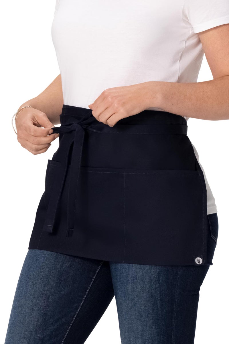 Chef Works Unisex Waitress Apron, Navy, One Size - Image 2