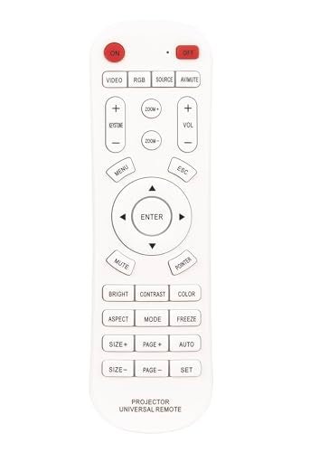 AULCMEET Universal Projector Remote Control Replacement Compatible with Most Epson/Optoma/Samsung/Panasonic/Viewsonic/Infocus/Benq/Sanyo/NEC/Toshiba/Sony/Hitachi/Mitsubishi Projectors - Image 1