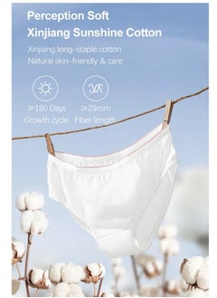 Be a better mom 4PCS Disposable Panties Underwear for Women Cotton and Individual Sealing Throw Pants Disposable Maternity Briefs for Travel Hospital Business Trip Hotel Spa XL XXL 3XL  - Image 3