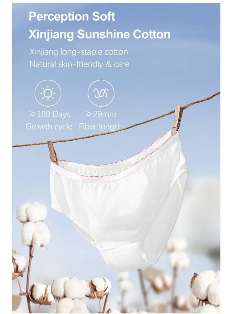 Be a better mom - 4PCS Disposable Panties Underwear for Women Cotton and Individual Sealing Throw Pants Disposable Maternity Briefs for Travel Hospital Business Trip Hotel Spa XL XXL 3XL - Image 1