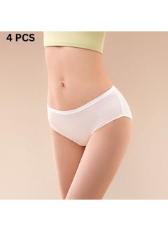 4PCS Disposable Panties Underwear for Women Cotton and Individual Sealing Throw Pants Disposable Maternity Briefs for Travel Hospital Business Trip Hotel Spa XL XXL 3XL