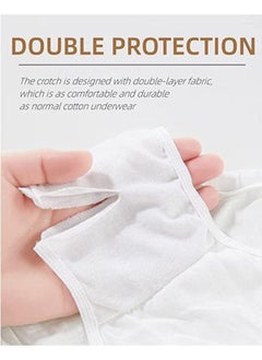 Be a better mom 4PCS Disposable Panties Underwear for Women Cotton and Individual Sealing Throw Pants Disposable Maternity Briefs for Travel Hospital Business Trip Hotel Spa XL XXL 3XL  - Image 5