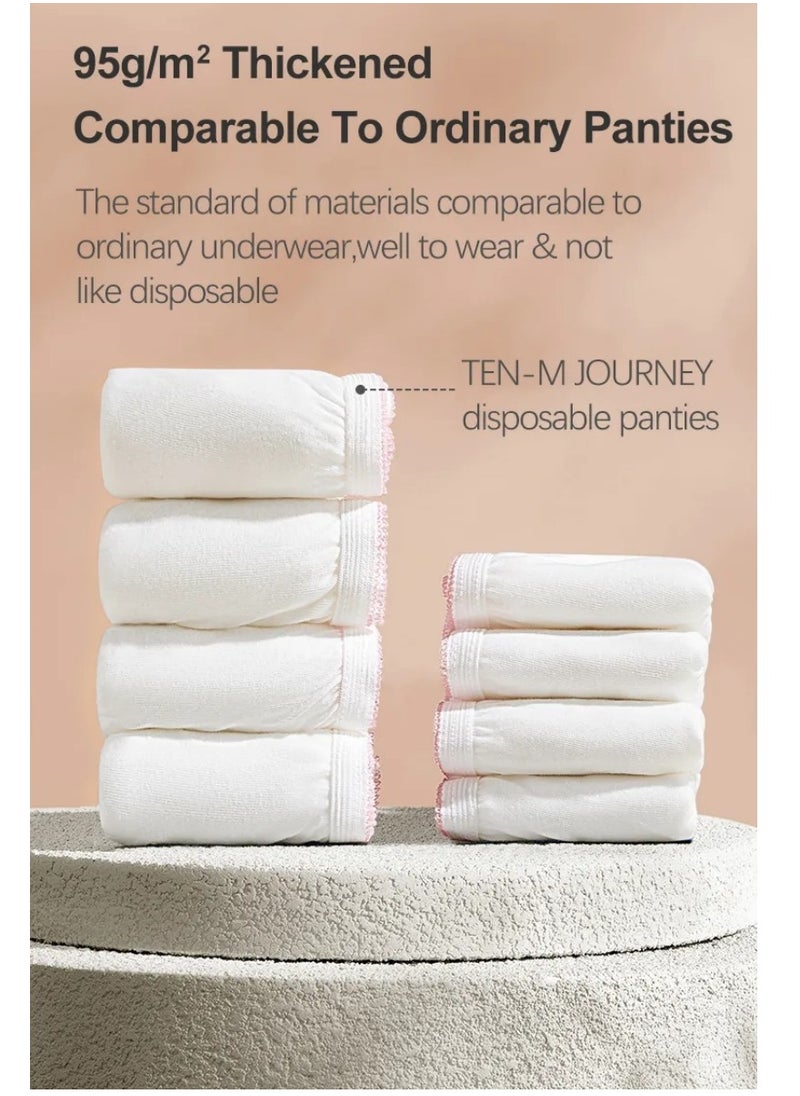 Be a better mom - 4PCS Disposable Panties Underwear for Women Cotton and Individual Sealing Throw Pants Disposable Maternity Briefs for Travel Hospital Business Trip Hotel Spa XL XXL 3XL - Image 1