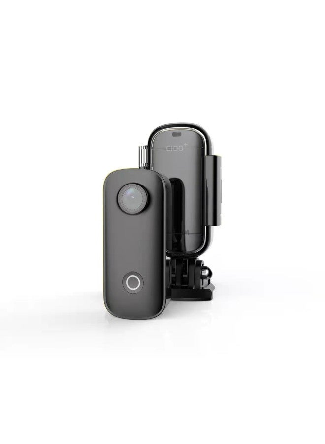 Generic SJCAM Action Camera 4K HD Outdoor Finger-Pointing Camera Anti-Vibration Waterproof Motorcycle Dash Cam High-Speed Photography-Color:C100+ (free 32g Memory Card)  - Image 1