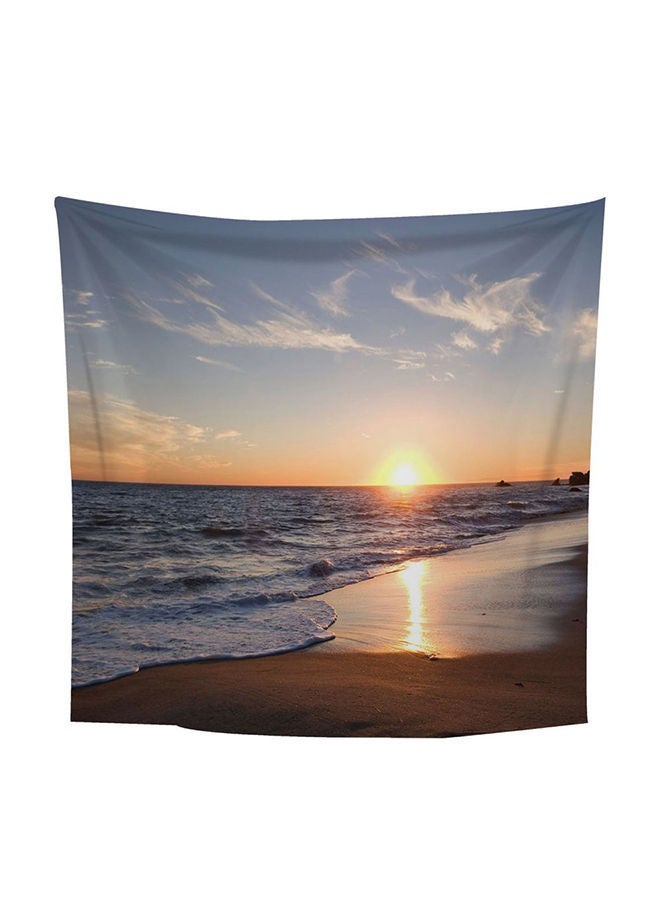 NIBEMINENT Sunset At The Beach Tapestry Multicolour