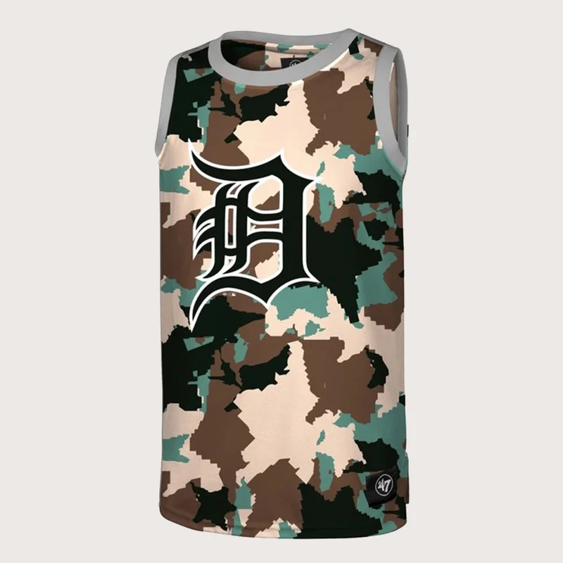 47 MLB Detroit Tigers Digital Star Future Camo Tank Top - Men