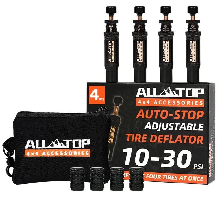 ALL-TOP Portable Adjustable Auto-Stop 4X4 Accessories air down automatic tire deflator spike valve - Image 1
